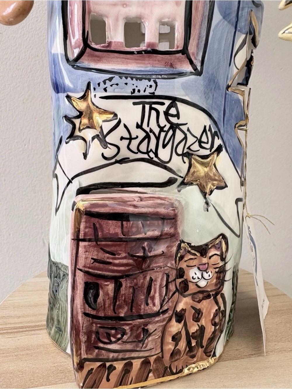 The Stargazer - Blue Sky Claysorks by Heather Goldminc Tea Light 2000 - Picture 8 of 13